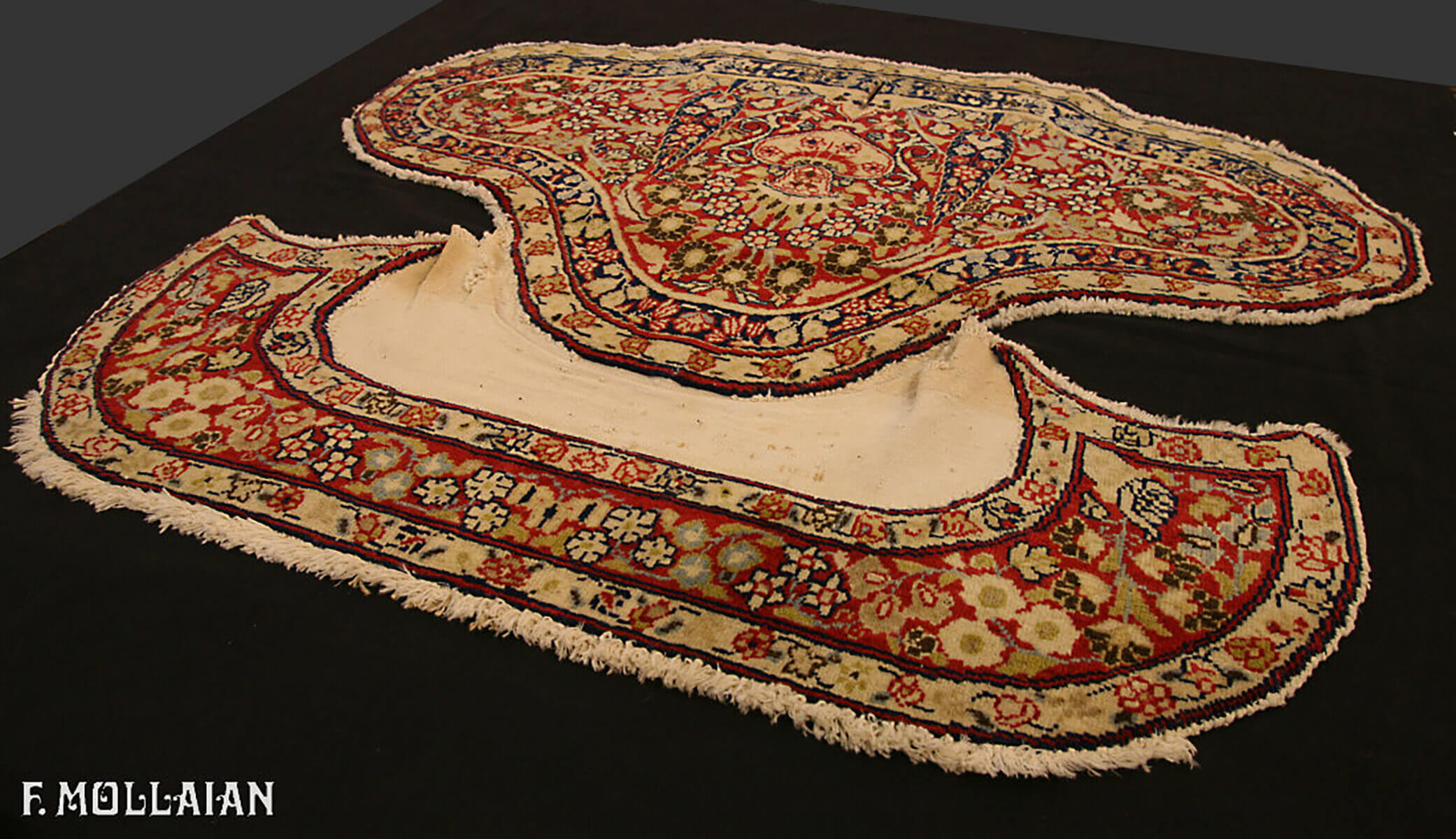 Antique Persian Kerman Rug (105x85 cm)